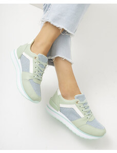 Ideal Grüne Damen-Sportsneaker mit Glitzer Berilan - Footwear - ziel