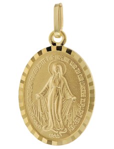 trendor Milagrosa Anhänger Gold 585 (14 Kt) Madonna Medaille 51944