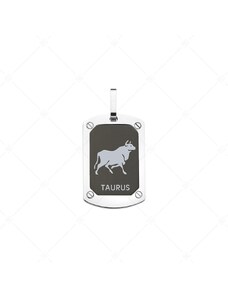 BALCANO - Taurus / Horoskop Anhänger mit schwarzer PVD-Beschichtung - Stier
