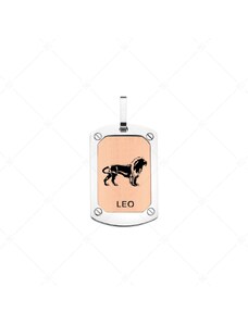 BALCANO - Leo / Horoskop Anhänger mit 18K Roségold Beschichtung - Löwe