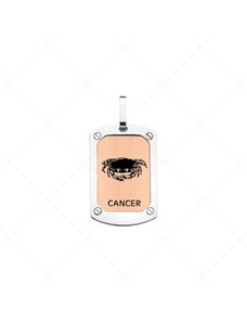 BALCANO - Cancer / Horoskop Anhänger mit 18K Roségold Beschichtung - Krebs