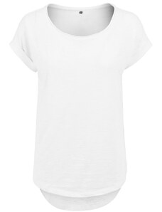 Build Your Brand Damen T-Shirt mit längerem Rückenteil