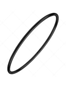 BALCANO - Simply / Klassisches Edelstahl rundes Armreif mit schwarzer PVD-Beschichtung - 2,5 mm
