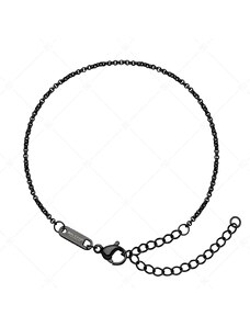 BALCANO - Belcher / Edelstahl Belcher Ketten-Armband mit schwarzer PVD-Beschichtung - 1,5 mm