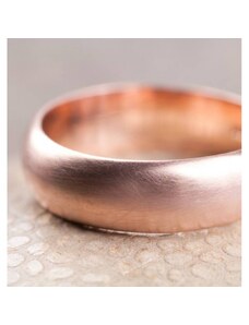 Personalisiertekette.De Einfache Handgemachte Mens Wedding Ring in 18 karätigem Gold