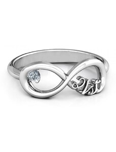 Personalisiertekette.De Feiern 21 Infinity Ring