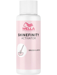 Wella Professionals Shinefinity Activator Brush & Bowl 60ml, 7 Vol. 2%