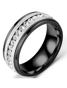 IZMAEL Ring Noemi - Schwarz/Str./52mm KP17157