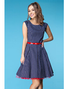 Glara Women's short polka dot dress