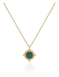 GREEN CAT EYE NECKLACE