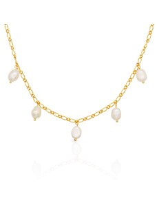 PEARL CHARM 18K GOLD PLATED