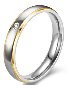 IZMAEL Knot Ring – Silber/Golden/49 mm KP17563