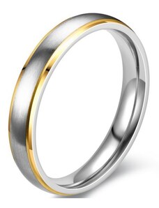 IZMAEL Knot Ring – Silber/Golden/49 mm KP17572