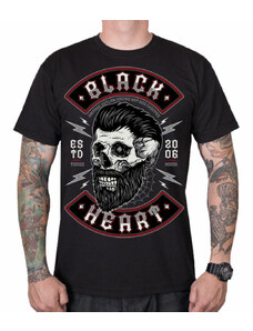 T-Shirt Männer - BEARD SKULL - BLACK HEART - 9748