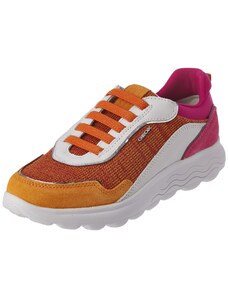 Geox Damen D Spherica D Sneakers, Orange Fuchsia, 38 EU