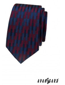 Avantgard Schmale Krawatte mit farbigem geometrischem Muster