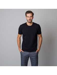 Willsoor Schwarzes Herren T-Shirt ohne Musterung, 14055