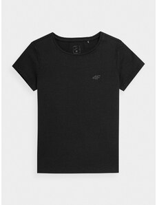 4F Unifarbenes T-Shirt für Mädchen - 134
