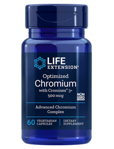 Life Extension Optimized Chromium with Crominex 3+ 60 St., vegetarische Kapsel, 500 mcg