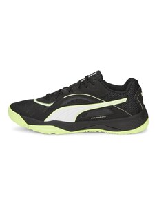 PUMA Unisex Adults' Sport Shoes SOLARSTRIKE II Indoor Court Shoes, PUMA BLACK-PUMA WHITE-FIZZY LIGHT, 48