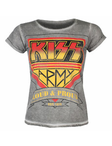 Metal T-Shirt Frauen Kiss - ARMY - HYBRIS - ER-65-KISS009-H71-7-GY