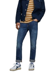 Herren Jack & Jones Jeans Tim Straight Legs Slim Fit Flat Front Tim ORIGINAL, Farben:Dunkelblau-2, Größe Jeans:30W / 32L
