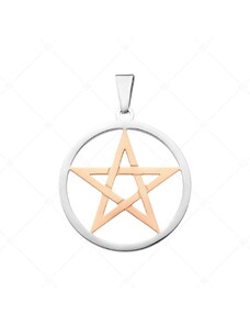 BALCANO - Pentagram / Fünfzackiger Stern Anhänger, 18K rosévergoldet