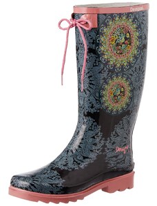 Desigual Damen Shoes Rainy 1 Gummistiefel, Grau (2006 GRIS Oscuro)