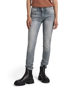 G-STAR RAW Damen Lynn Mid Skinny Jeans, Grau (faded industrial grey D06746-9882-B336), 32W / 34L