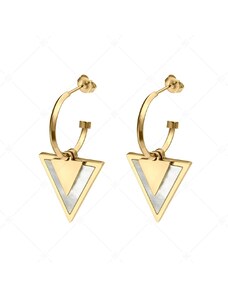 BALCANO - Delta / Dreieckige Ohrhänger mit 18K Gold Beschichtung