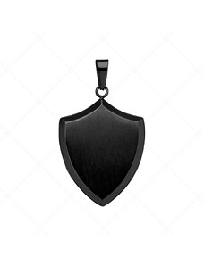 BALCANO - Shield / Schild Form Anhänger mit schwarzer PVD-Beschichtung