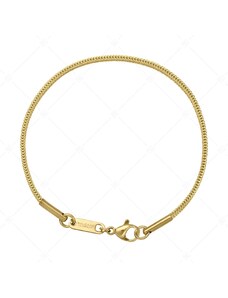 BALCANO - Foxtail / Edelstahl Fuchsschwanzkette-Armband mit 18K Gold Beschichtung - 1,5 mm
