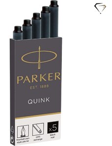 Tintenpatronen PARKER / Quink / 5 stk. / Schwarz