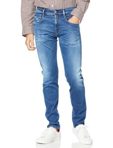Replay Herren Jeans Anbass Slim-Fit Hyperflex mit Stretch, Medium Blue 009-2 (Blau), 34W / 30L