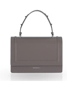 Alexandra K Vegan Leather Handbag Hope Maxi - Rhino Grey Corn
