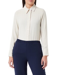 Seidensticker Damen Bluse - Fashion Bluse - Regular Fit - tailliert - Hemd Blusen Kragen - Bügelleicht - Langarm,Elfenbein,36