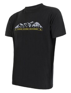 Herren T-Shirt Sensor Merino Wool PT Mountains black 15200014