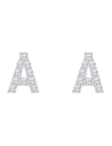 Eppi Ohrstecker mit Diamanten in Buchstabenform Ihrer Wahl Griff