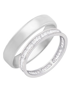 Eppi Eternity-Ring mit Lab Grown Baguette-Diamanten und Ring im Komfort-Stil Pascal