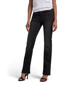 G-STAR RAW Damen Noxer Bootcut Jeans, Schwarz (jet black D21437-B479-A814), 27W / 30L