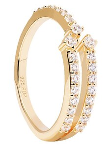 PDPaola Damen-Ring Silber vergoldet AN01-865-10, 50/15,9