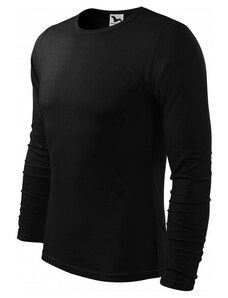 Malfini Langärmliges T-Shirt für Männer, schwarz