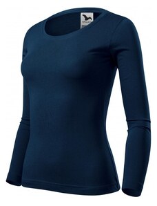 Malfini Damen T-Shirt mit langen Ärmeln, dunkelblau