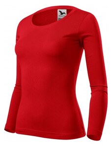 Malfini Damen T-Shirt mit langen Ärmeln, rot