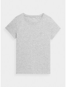 4F Unifarbenes T-Shirt für Mädchen - 122