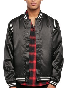 Urban Classics Men's TB4972-Satin College Jacket Jacke, Black, 5XL