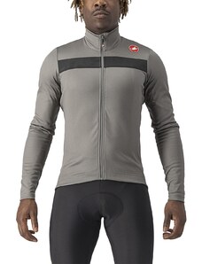 Castelli Men's Puro 3 Jersey FZ Sweatshirt, Nickel Gray/Black Reflex, XXL