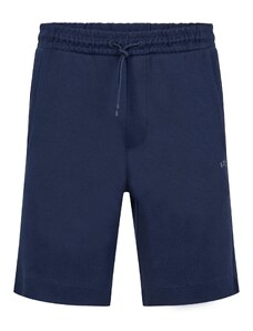 BOSS Herren Headlo Curved Regular-Fit Shorts aus verschiedenen Materialien mit geschwungenem Logo Dunkelblau L