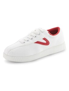 TRETORN Damen Nylite Plus Canvas Sneakers, weiß/rot, 37 EU