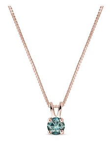 Blaue Diamanthalskette in Roségold KLENOTA K0450044